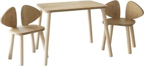 Zestaw dla dzieci stolik i dwa krzesełka Mickey Two Chair Set - Brown