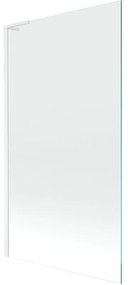 Mexen Next L bath screen 1-leaf 100 x 150 cm, transparent, white - 895-100-000-03-00-20