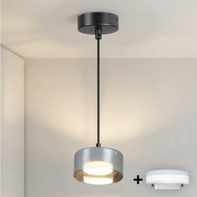 Brilagi - LED Lampa wisząca na lince AURA LUX 1xGX53/30W/230V czarna/przydymiona
