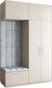 Masseno Garderoba REMA 150/240/60 cm Nowoczesna Szafa do Przedpokoju Kaszmir