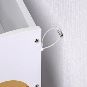 SongmicsHome Regał na zabawki i książki WSZECHŚWIAT, 2 pudełka, 93x30x100cm, biała z naklejkami