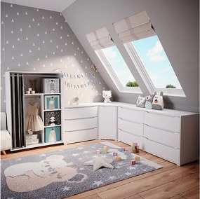 Szafa biały 100x50x146.6 doros