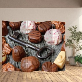 Parawan - Czekolada i klucz (210x170 cm)