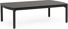 Stolik ogrodowy z antracytowego aluminium z regulowanymi nóżkami - GAUDIX