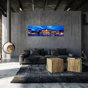 Obraz nocnego miasta Hoi An w Wietnamie (170x50 cm)