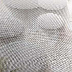 Obraz - 3D koła z kwiatami (170x50 cm)