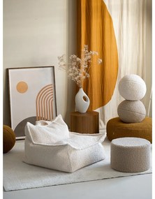 Kremowy dziecięcy worek do siedzenia z materiału bouclé Chair – Wigiwama