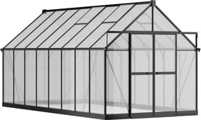 Szklarnia 240 x 244 x 488 cm, wzmocniona konstrukcja, poliwęglan 6 mm