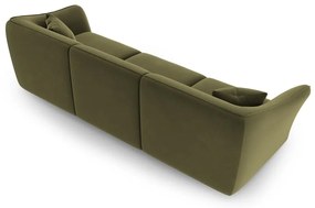 Zielona aksamitna sofa 292 cm Tokyo – Cosmopolitan Design
