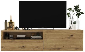 Ścienna szafka rtv z szufladą dąb artisan - Merol 8X