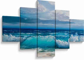 Obraz - Fale morskie (125x70 cm)