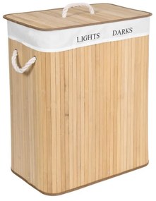 Bambusowy kosz na bieliznę LIGHTS DARKS