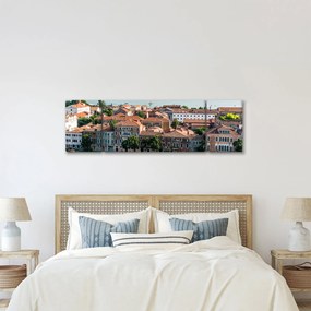 Obraz - Widok miasta z lotu ptaka (170x50 cm)