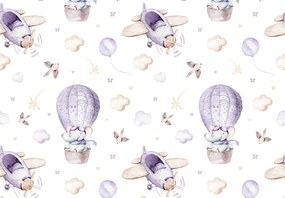 Fototapeta - Balony i samoloty (196x136 cm)