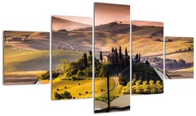 Obraz krajobrazu w książce (125x70 cm)