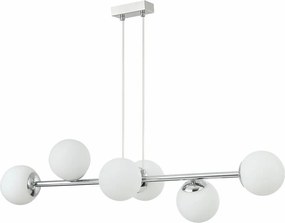 Żyrandol na przewodzie MADDIE 6xE14/5W/230V chrom błyszczący