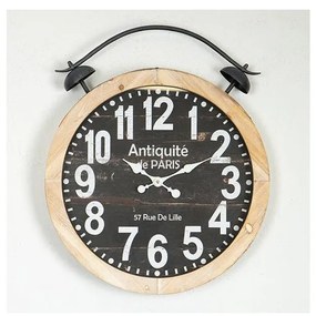 Zegar ścienny 1xAA śr. 50 cm beżowy/czarny