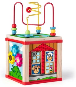Woody Kostka edukacyjna z magicznymi kółkami