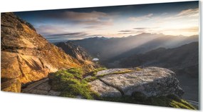 Panel szklany do Kuchni Wschód Słońca nad Granią