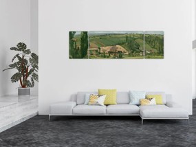 Obraz - Camille Pissarro, Landscape at Les Pâtis, Pontoise, reprodukcje (170x50 cm)