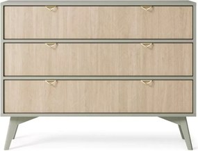 Komoda Naolia – nowoczesna komoda z szufladami w jodełkę, w dwóch kolorach do wyboru