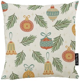 Poszewka na poduszkę ze świątecznym motywem 45x45 cm Retro Cute Ornaments – Butter Kings