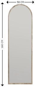 Lustro Emma Walnut 50 x 160 cm