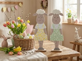 Dekoracja wielkanocna FILCOWA OWCA 50 cm - różne kolory Kolor: Zielony