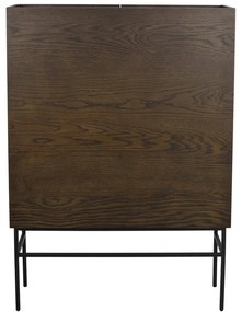 Brązowa szafka w dekorze dębu 100x140 cm Halifax – Rowico