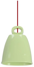 Zielona lampa wisząca z ceramicznym kloszem Sewilla – Candellux Lighting