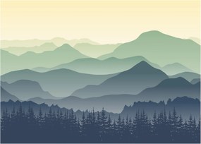 Obraz na szkle - Forest Mountain (70x50 cm)