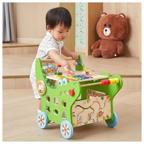 Viga drewniany pchacz edukacyjny krokodylek 12w1