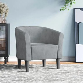 Ciemnoszary fotel klubowy do salonu  T5-R94