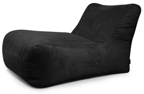 Czarny sztruksowy worek do siedzenia Lounge 100 – SLOWDOWN