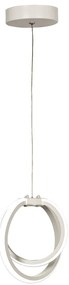 Biała metalowa lampa wisząca LED ø 25 cm Sezen – Squid Lighting