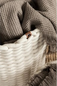 Tekstylny koszyk ø 40x40 cm Peach Skin Round XL – Bigso