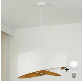 Brilagi - LED Żyrandol na lince LYRA 1xE27/15W/230V biały/złoty