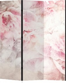 Parawan pokojowy 3-częściowy 135x172 Dwustronny dekoracyjny romantic shabby chic Piwonie W Bieli