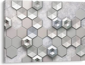 Obraz abstrakcji 3D (70x50 cm)