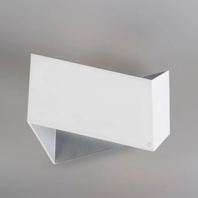 Zestaw 2 designerskich lamp ściennych białych - Fold