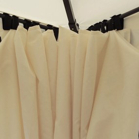 Pawilon Ogrodowy 3x4m Kremowy z Podwójnym Daszkiem Namiot Imprezowy Festyn Stylowa Pagoda | Aosom PL