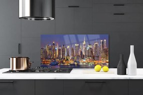 Panel Szklany Panorama Nowoczesnej Metropolii