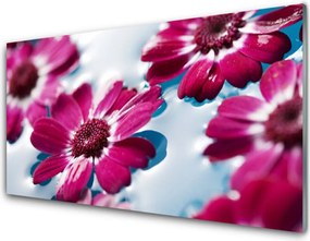 Panel Szklany Pływające Płatki na Tafli Wody