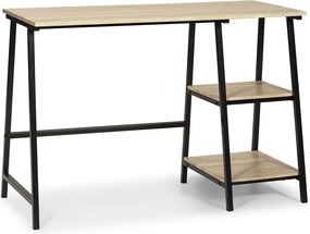 Biurko Colummn Bureau Lisboa Noir, Stół na komputer, Styl Industrialny, 105 cm Długość.