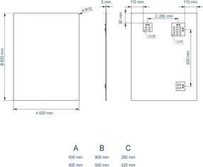 Lustro łazienkowe Lustro ścienne 2137 Prostokątne