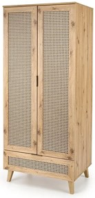 Szafa uchylna dwudrzwiowa w stylu rustykalnym H7-A51