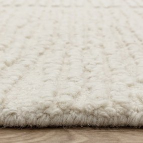 Wełniany dywan tkany ręcznie w kolorze kości słoniowej 120x170 cm Zennith Column – Asiatic Carpets