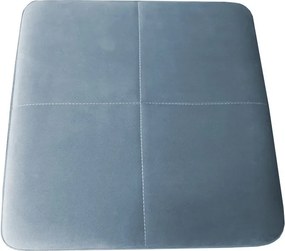 Taboret KLASYK tkanina Welur stelaż metalowy : Kolor Stelaża - Czarny , Kolor tkaniny - VELVET - BL06, Typ tkaniny - Velvet, Wysokość - 60 cm