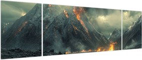 Obraz - Erupcja wulkanu (170x50 cm)