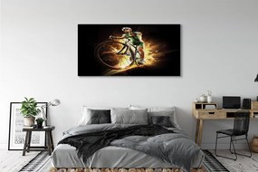 Obraz drukowany na płótnie Minimalistyczny Wizerunek Roweru